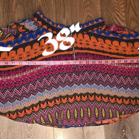 Lily White Multicolor Skater Skirt - Picture 5 of 8